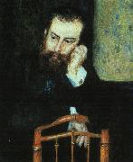 Pierre Renoir Portrait of Alfred Sisley Sweden oil painting artist